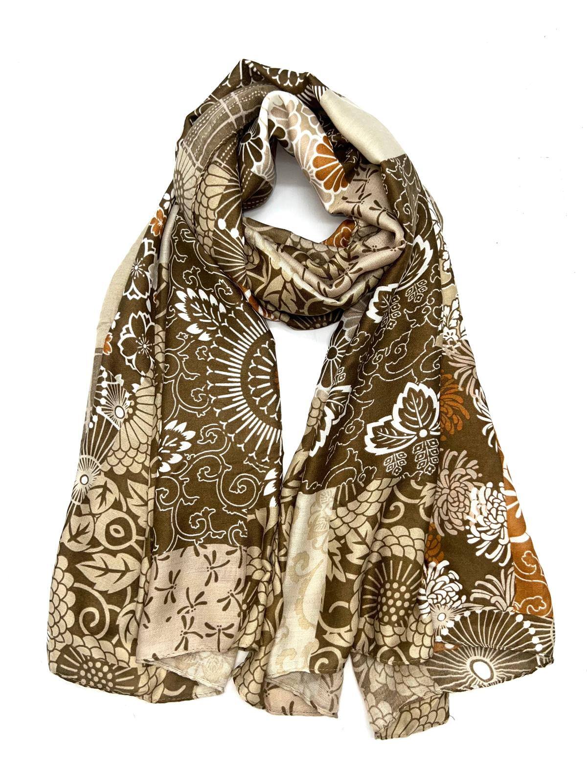 Wholesaler LINETA - HH-315 Oriental style printed scarf