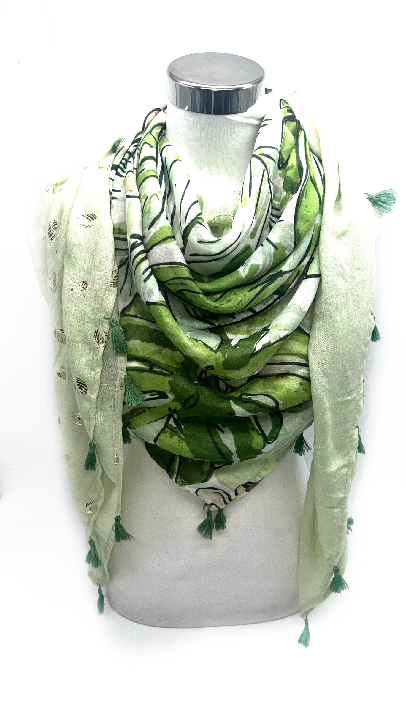 Wholesaler LINETA - Large Square Patchwork scarves - 4 in 1