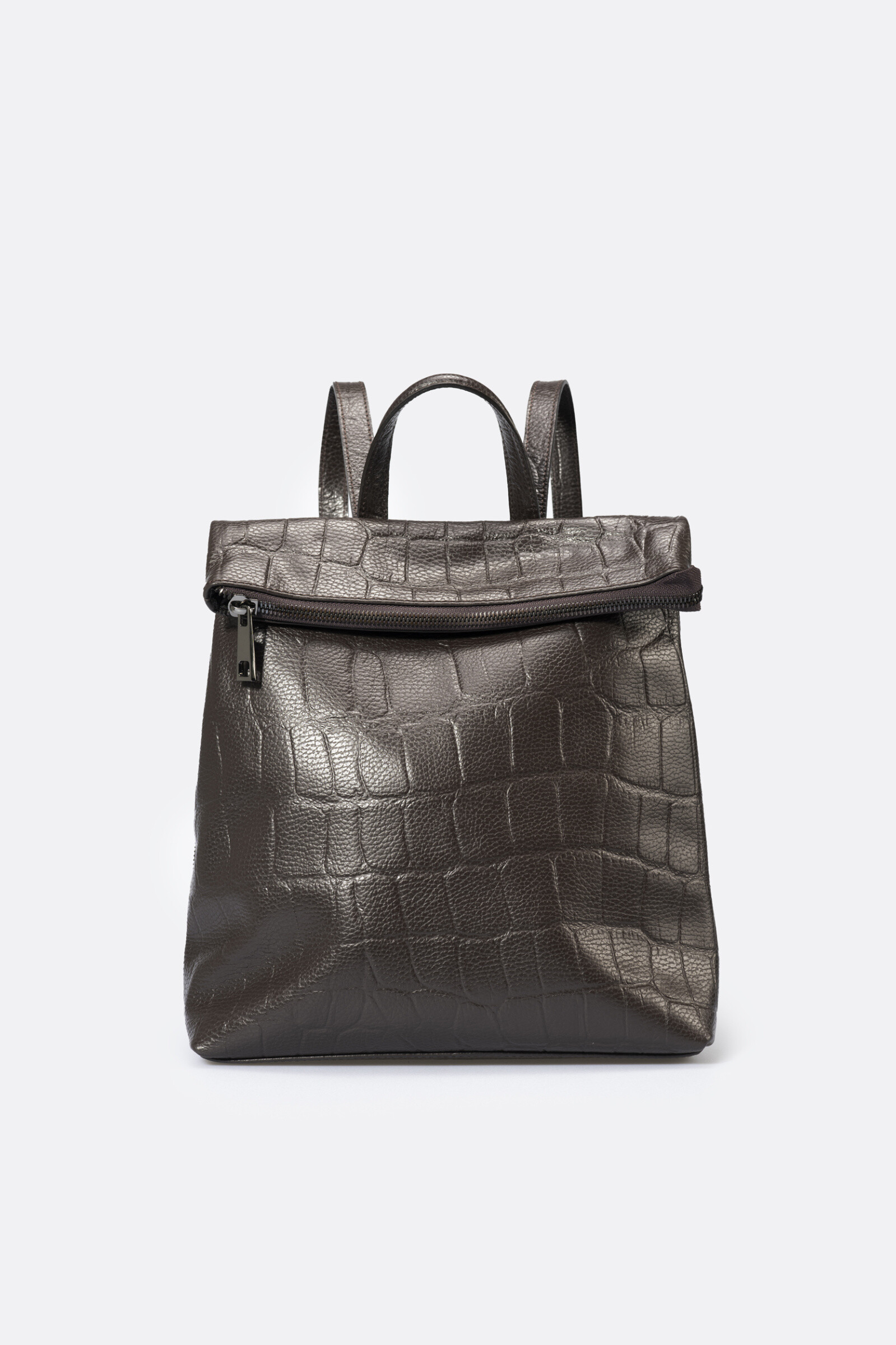 Wholesaler LISA DEI - True leather backpack with coconut printing