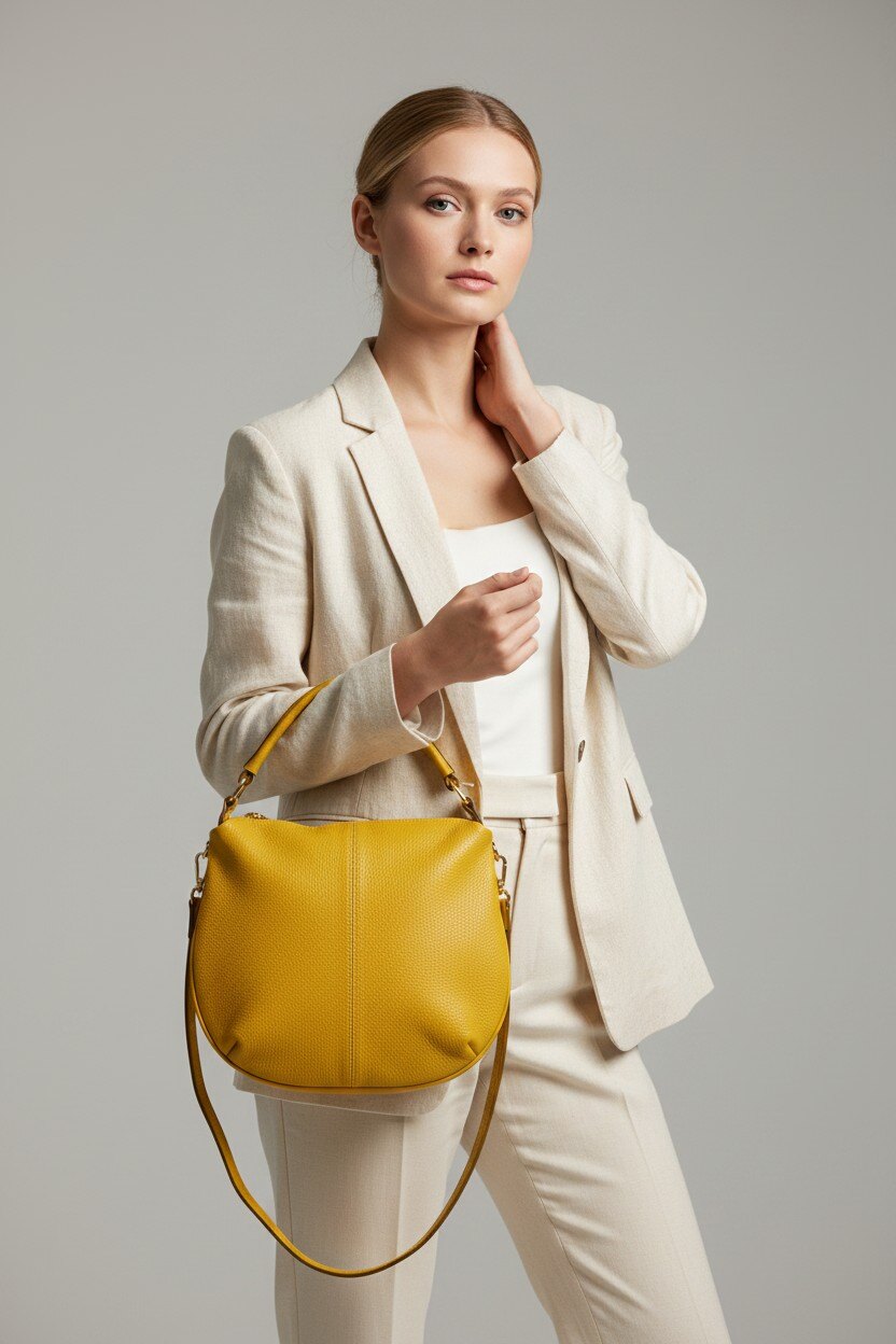 Mayorista LISA DEI - Bolso de mano de cuero genuino para mujer