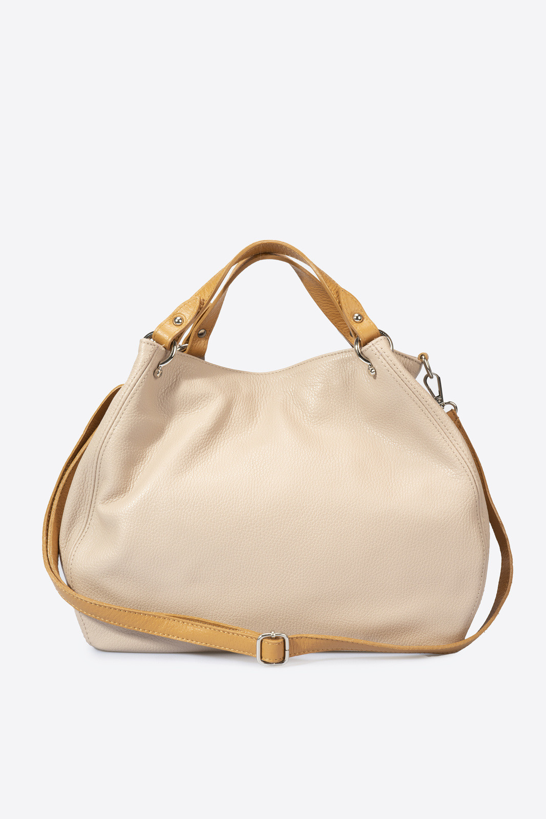 Wholesaler LISA DEI - Handbag in real two -tone leather