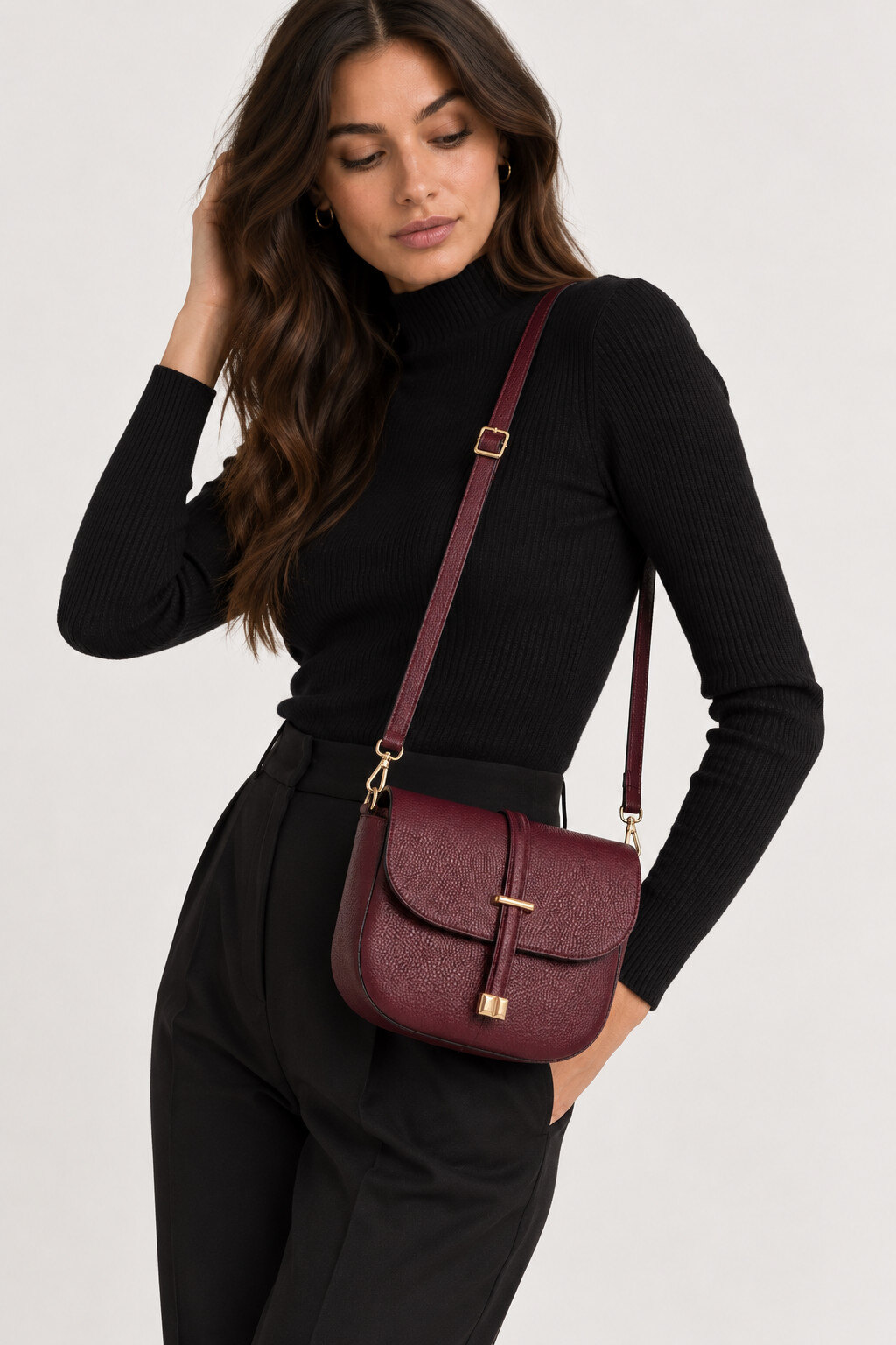 Wholesaler LISA DEI - Women's genuine leather crossbody bag