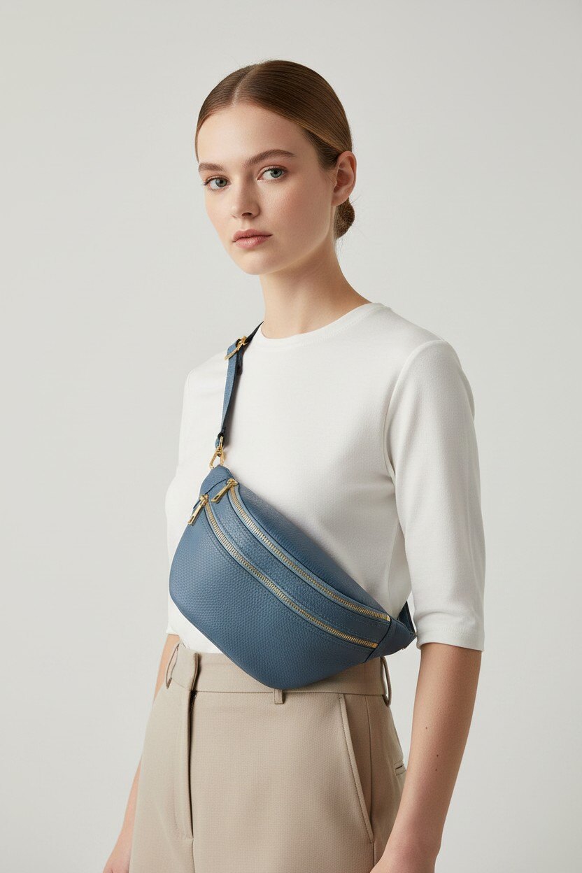 Mayorista LISA DEI - Bolso bandolera unisex de cuero genuino