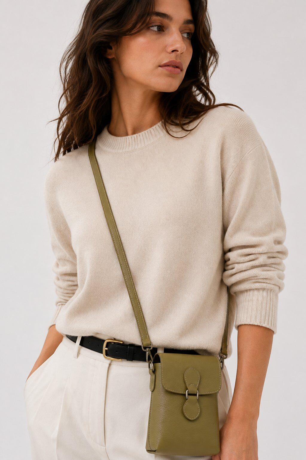Grossiste LISA DEI - Sac bandoulière en cuir véritable pour femme