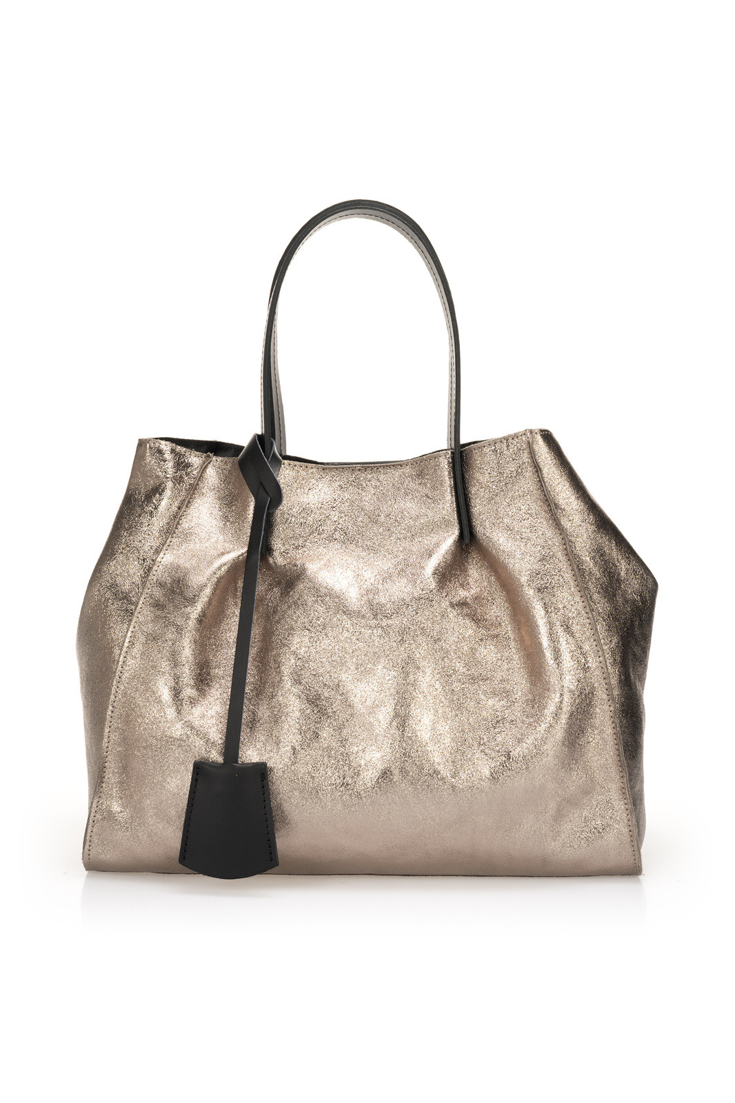 Wholesaler LISA DEI - Shoulder bag in genuine laminated suede leather
