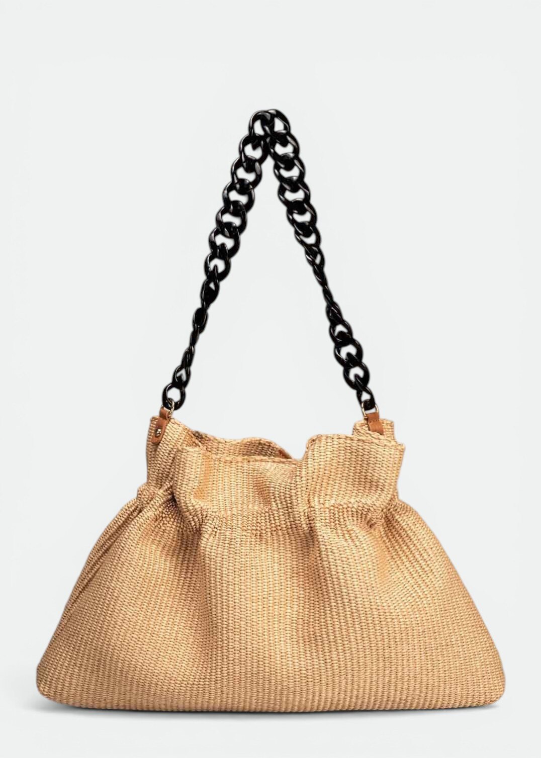 Großhändler LISA DEI - Damen Sommer-Raffia-Schultertasche
