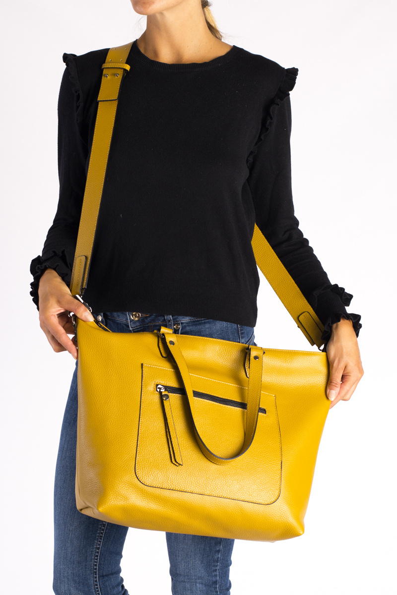Mayorista LISA DEI - Bolso de hombro de cuero genuino para mujer