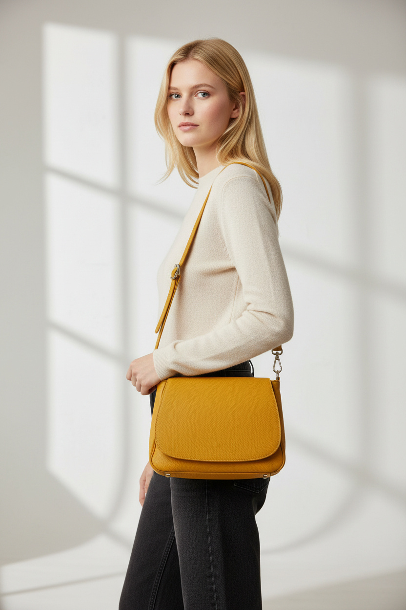 Wholesaler LISA DEI - Women's genuine leather shoulder bag