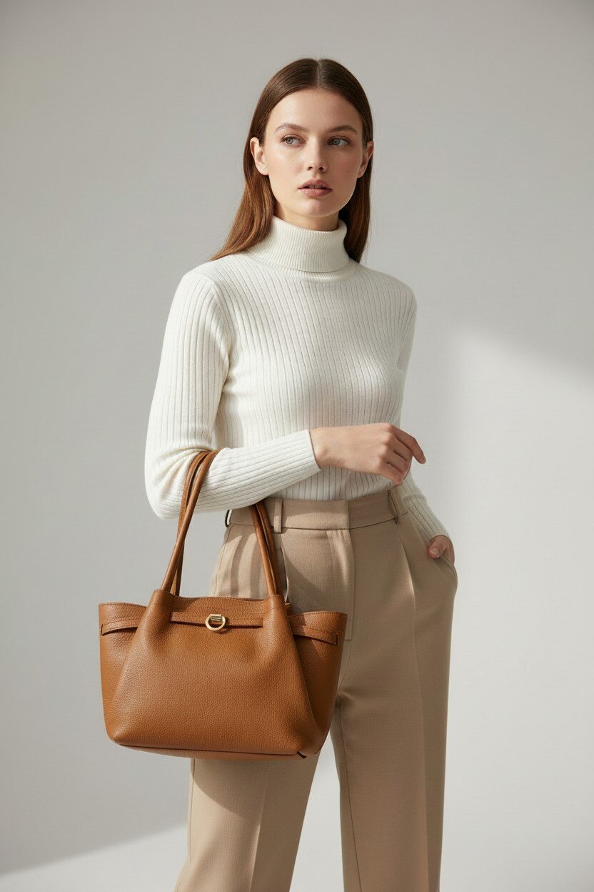 Grossiste LISA DEI - Sac à épaule en cuir véritable pour femme