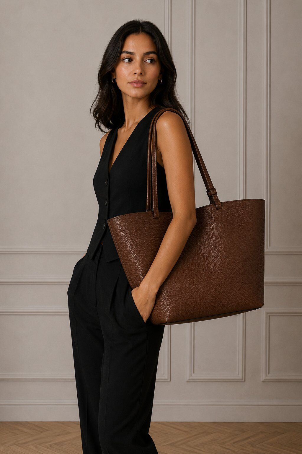 Wholesaler LISA DEI - Women's genuine leather tote shoulder bag