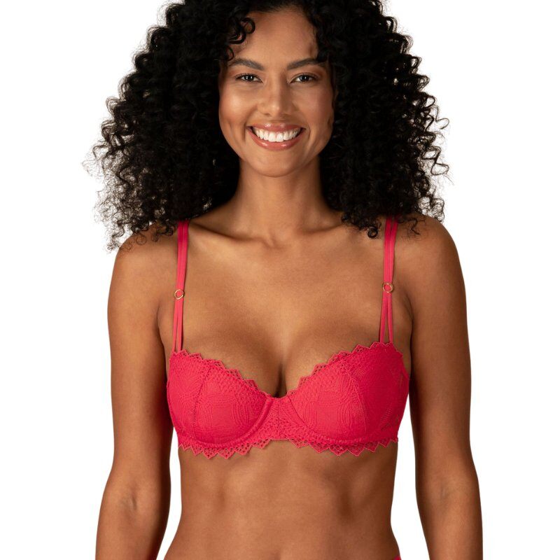 Großhändler LIZ - Balconette-Lift-BH aus Spitze - Fuchsia