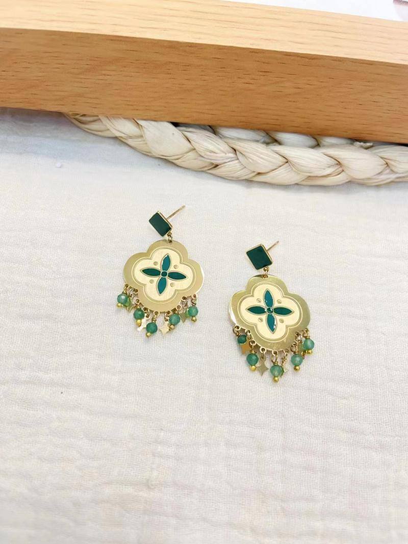 Mayorista LOL Bijoux - Pendiente de trébol de esmalte