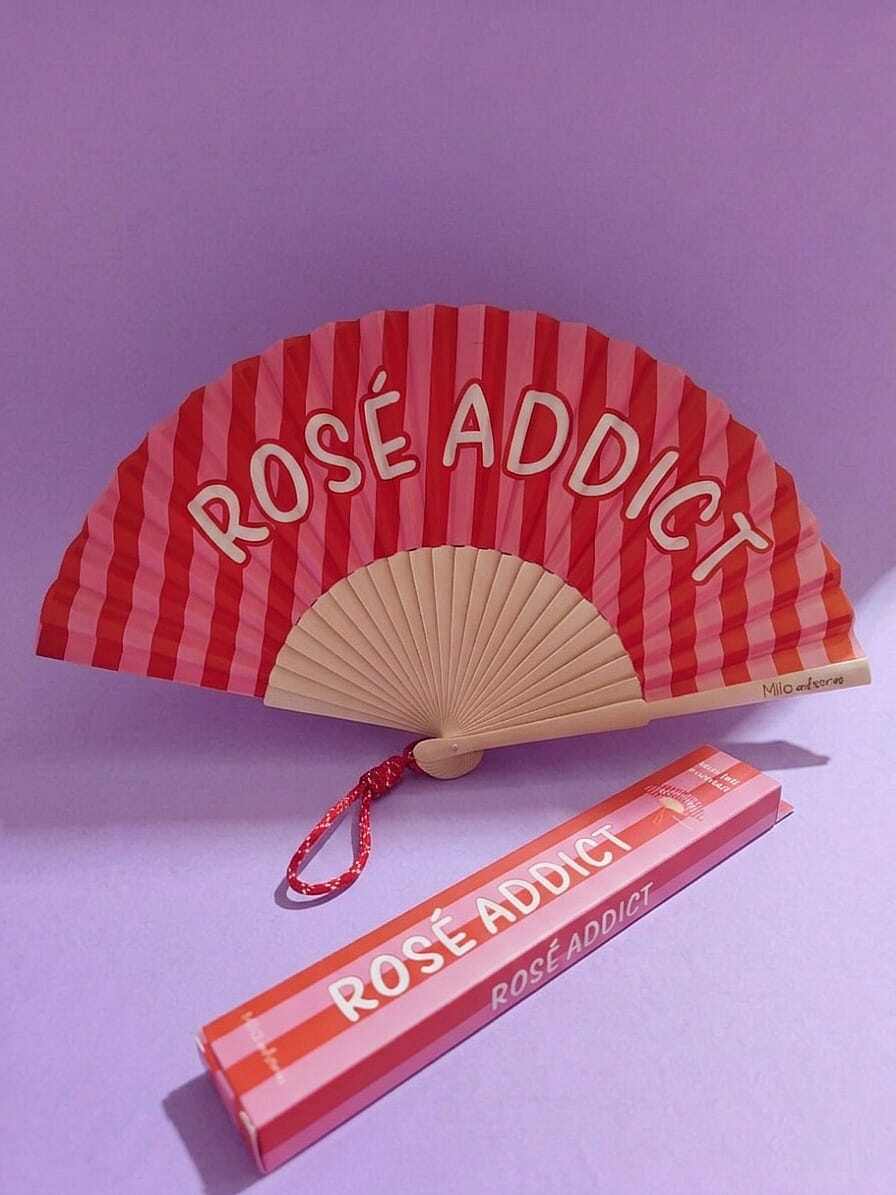 Wholesaler Lolilota - Set of 6 ROSE ADDICT fans. 6 fans of the same model