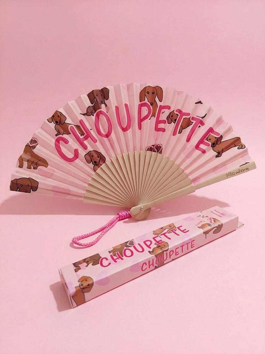 Wholesaler Lolilota - Set of 6 CHOUPETTE fans. 6 fans of the same model