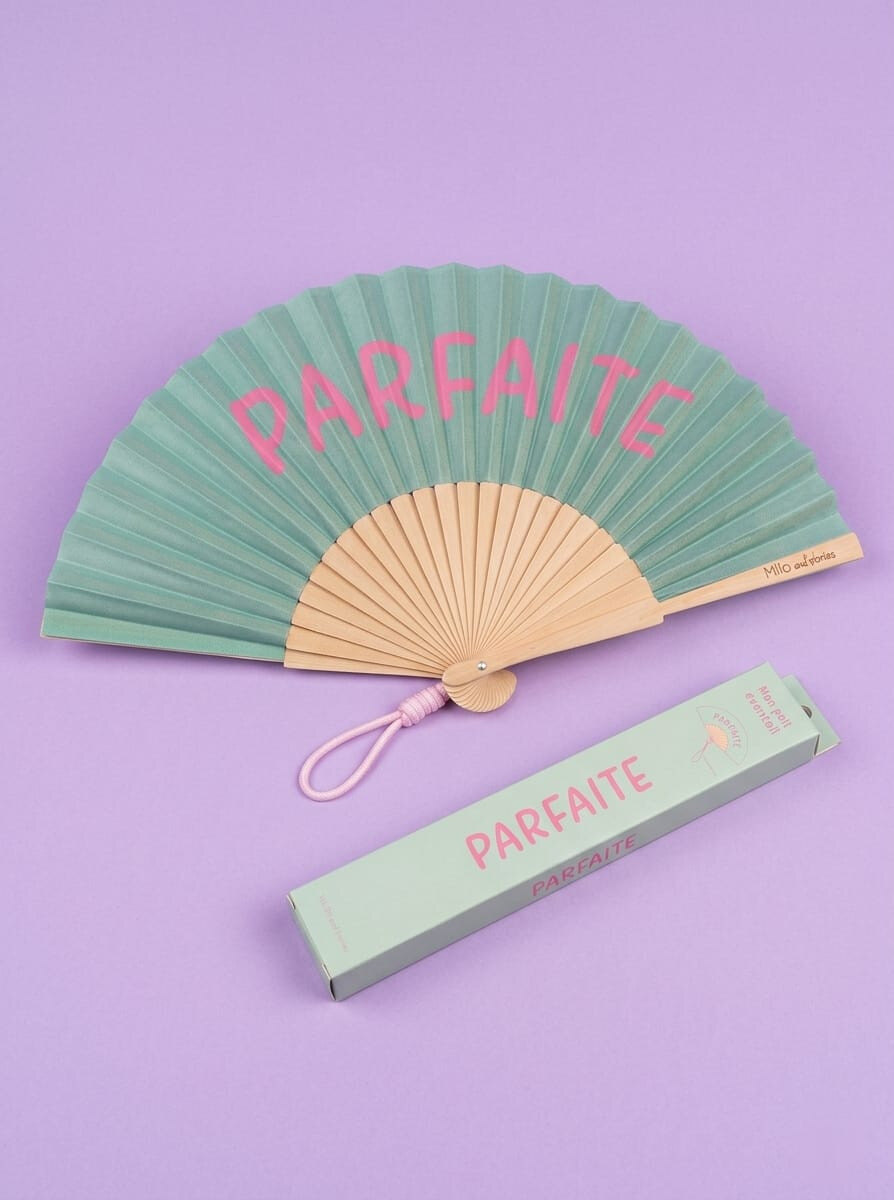 Grossista Lolilota - Set di 6 ventagli PARFAITE. 6 ventagli dello stesso modello