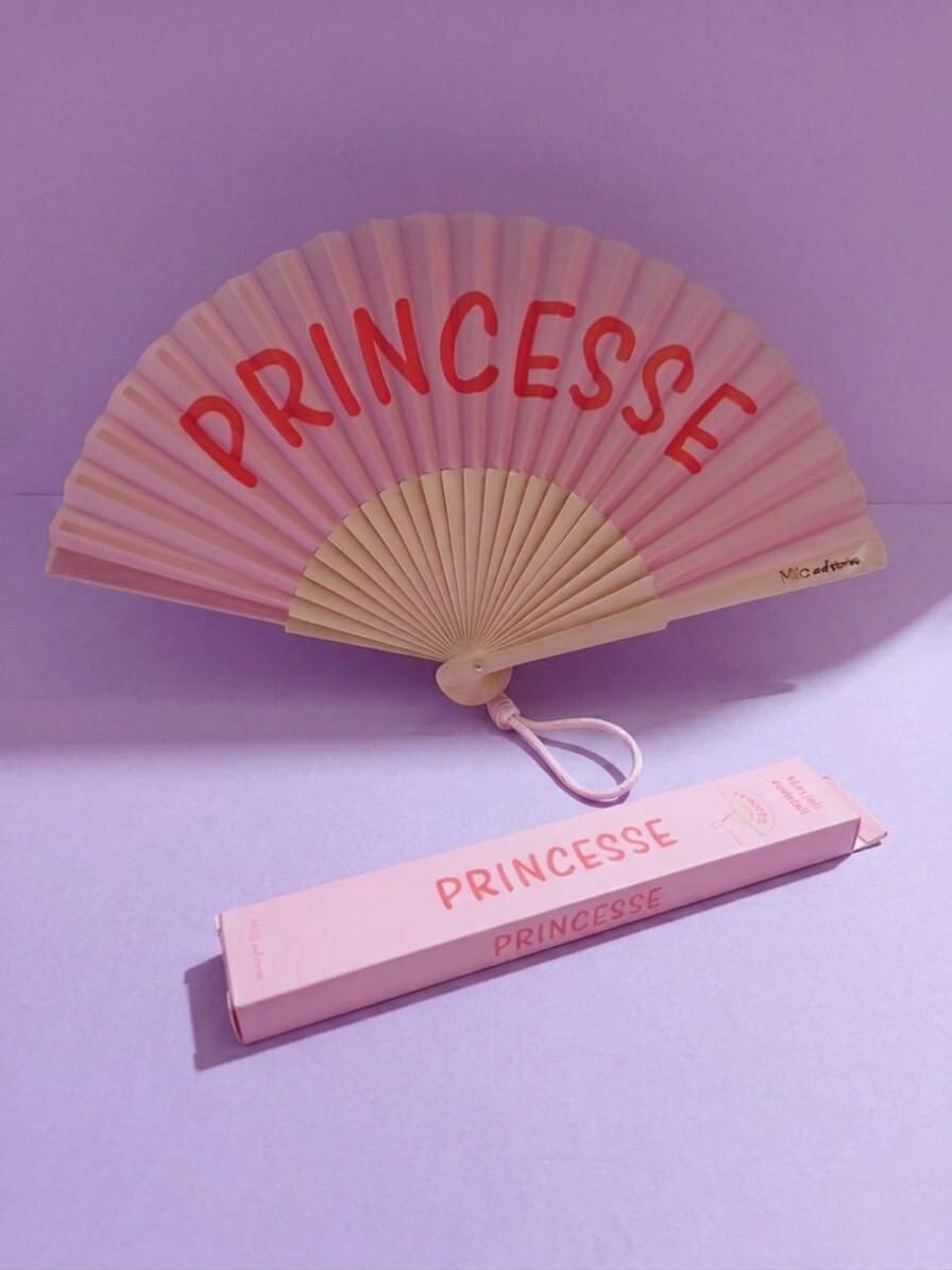 Wholesaler Lolilota - Set of 6 PRINCESS fans. 6 fans of the same model