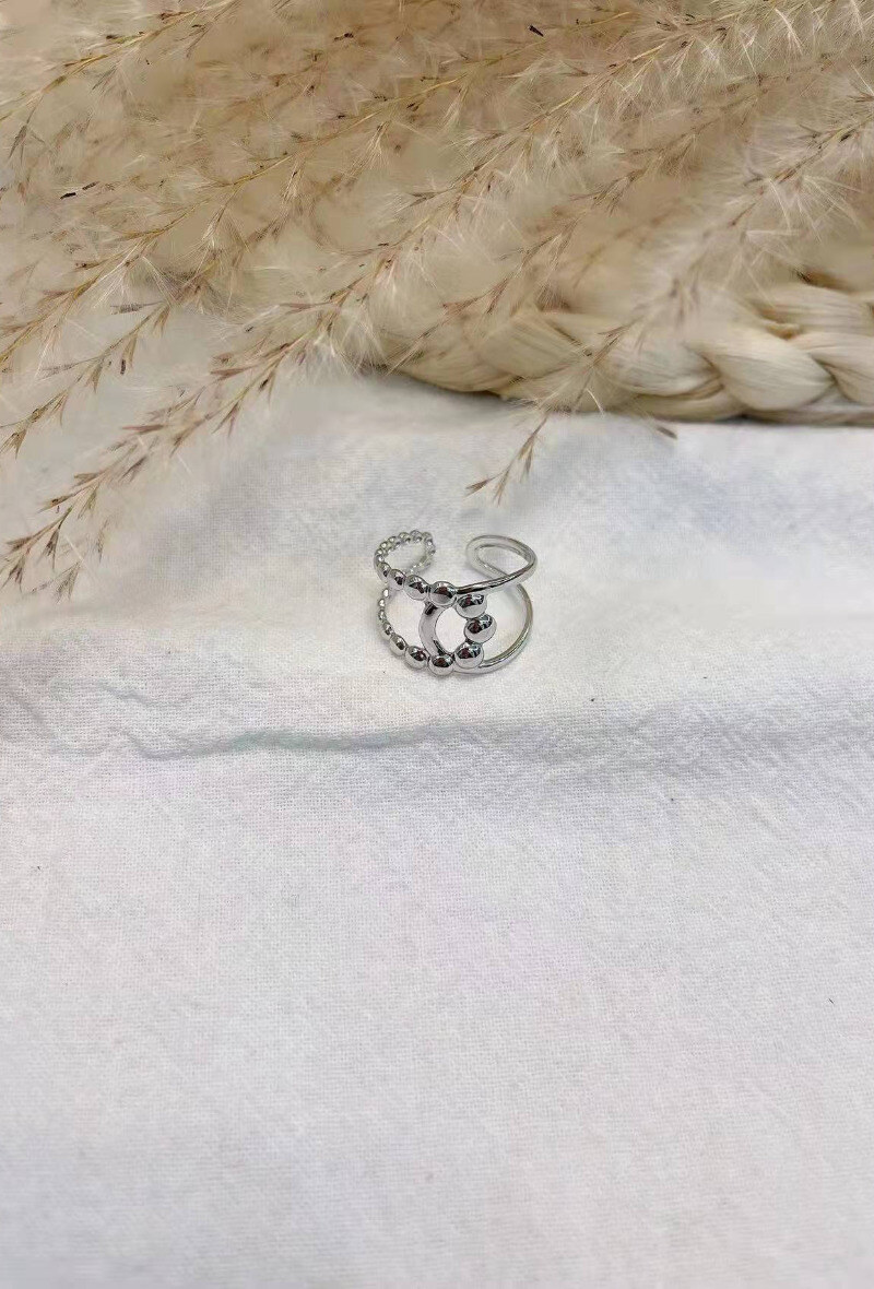 Wholesaler Lolilota - RING BYPASS HALF BEADS