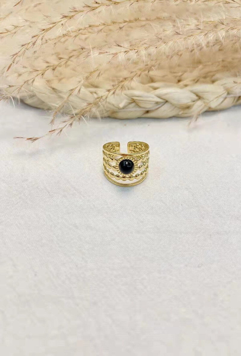 Wholesaler Lolilota - RING MULTI ROWS STONE