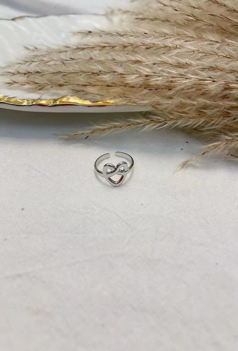 Grossiste Lolilota - BAGUE COEUR TRESSER