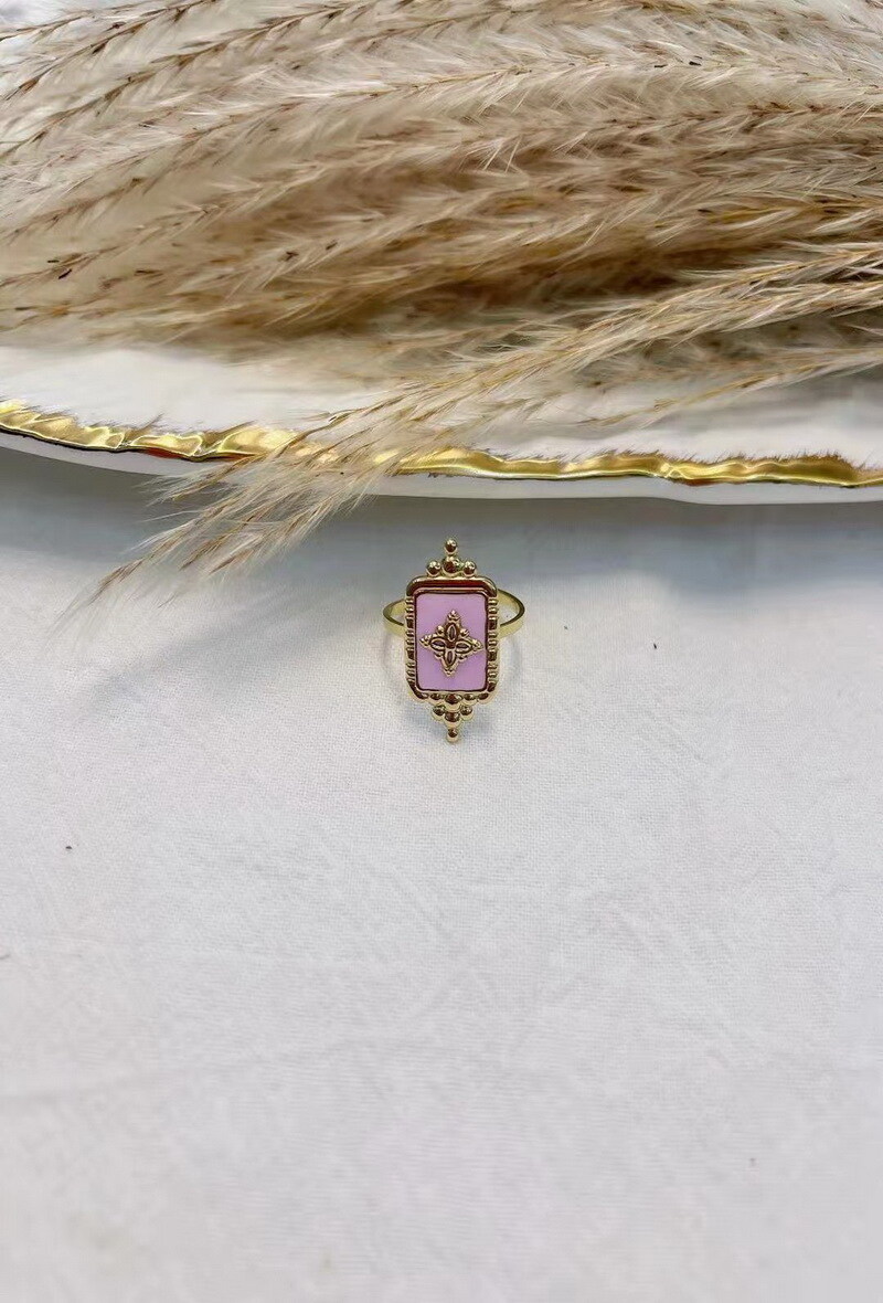 Grossiste Lolilota - BAGUE REGTANGLE DORE