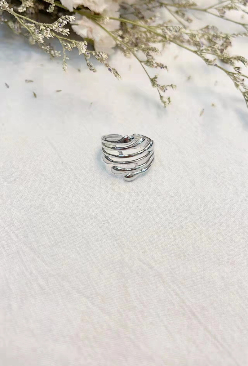 Grossiste Lolilota - BAGUE LIGNES CROISEE