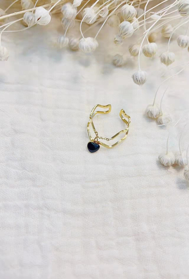 Wholesaler Lolilota - RING DOUBLE ROW HEART