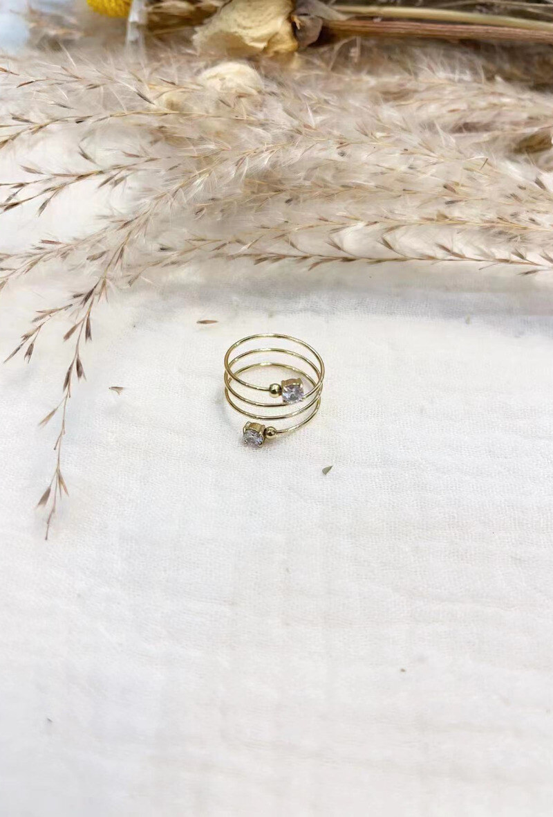 Wholesaler Lolilota - Ring thin multirow strass