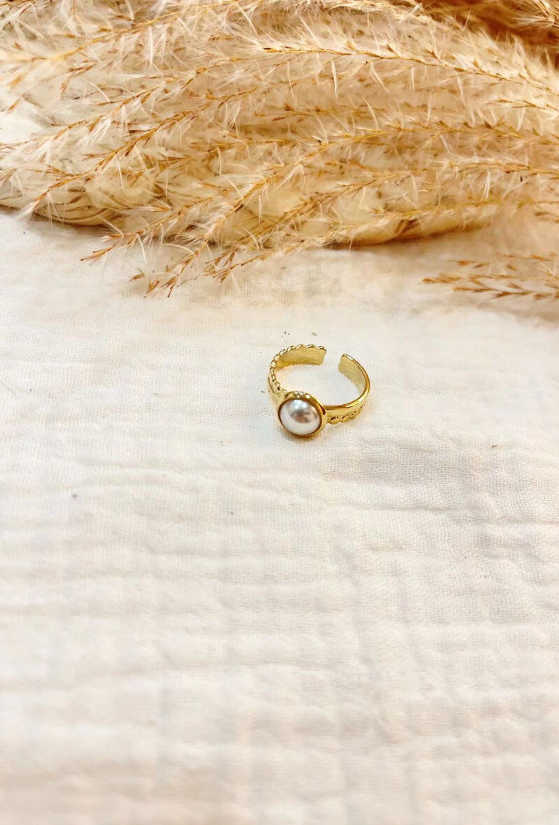 Mayorista Lolilota - Anillo de perla redonda nacarada