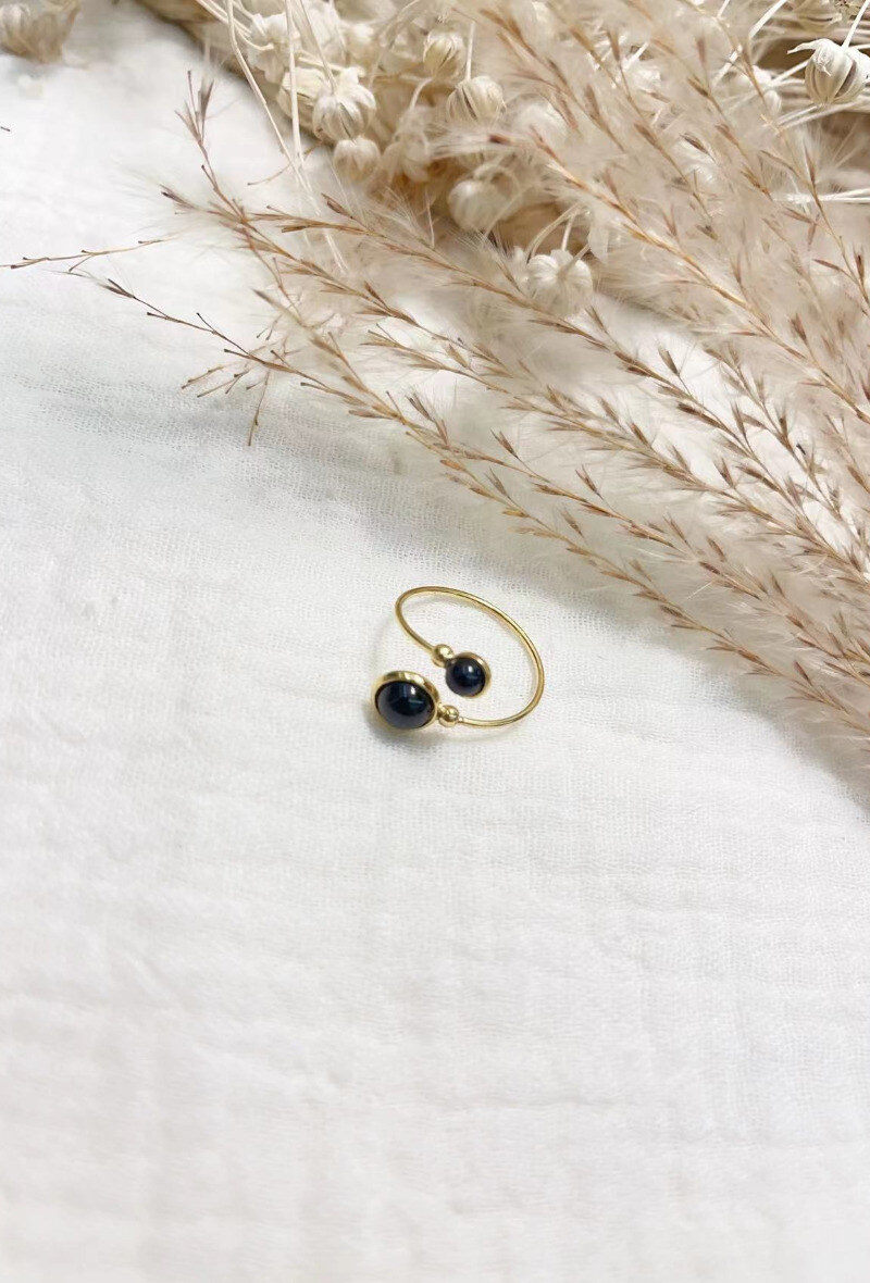 Mayorista Lolilota - Anillo fino cruzado de piedra
