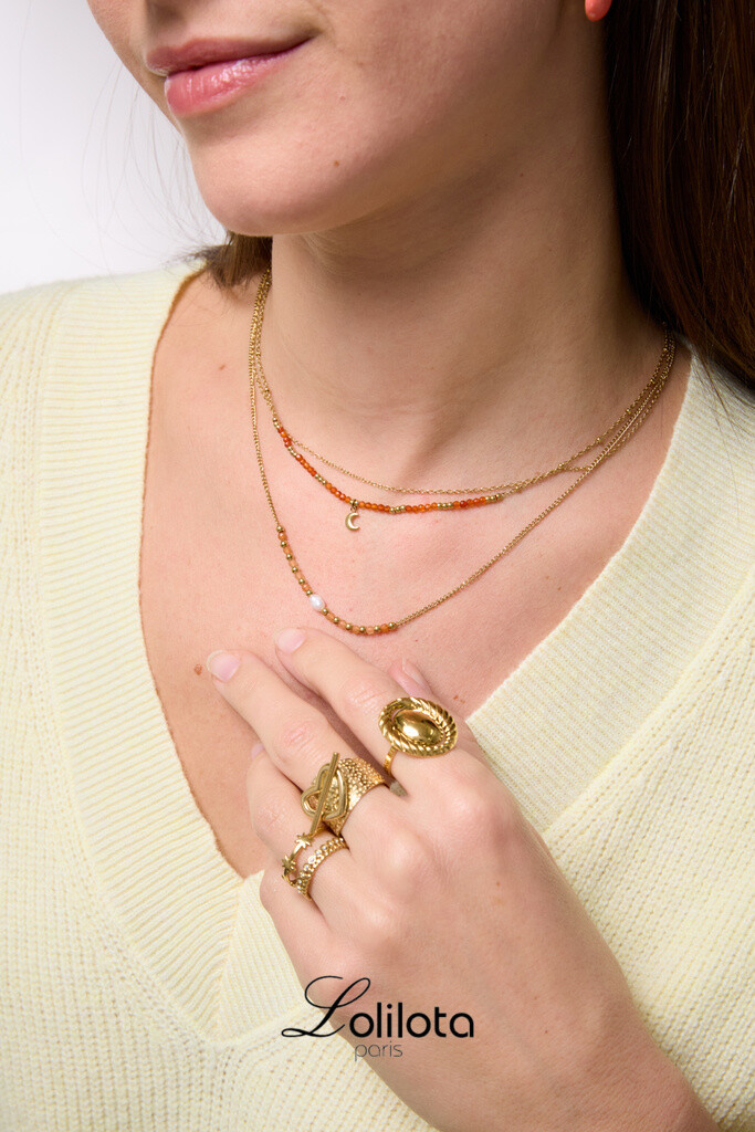 Wholesaler Lolilota - ring oval braided