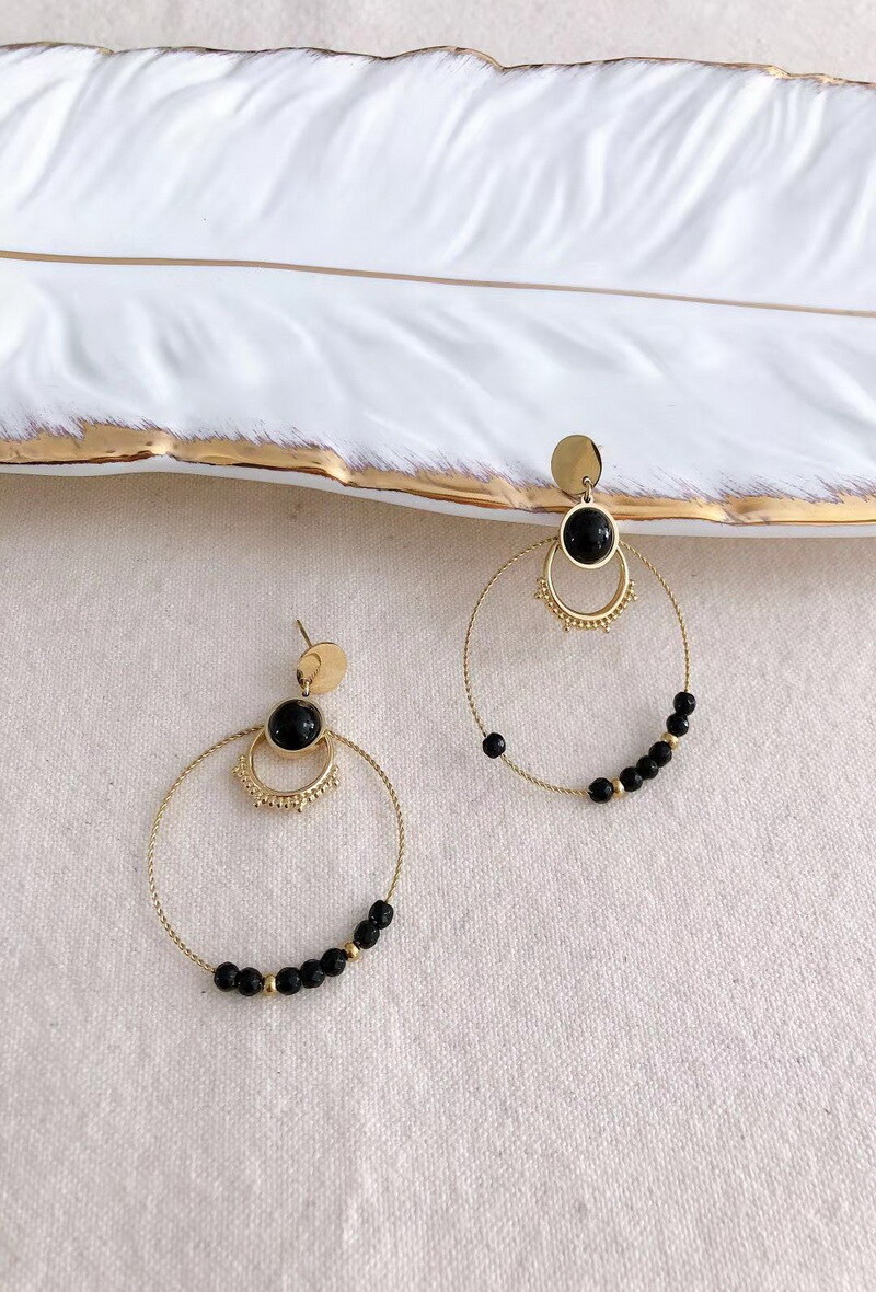 Grossiste Lolilota - BOUCLES D'OREILLES CERCLE+PERLE
