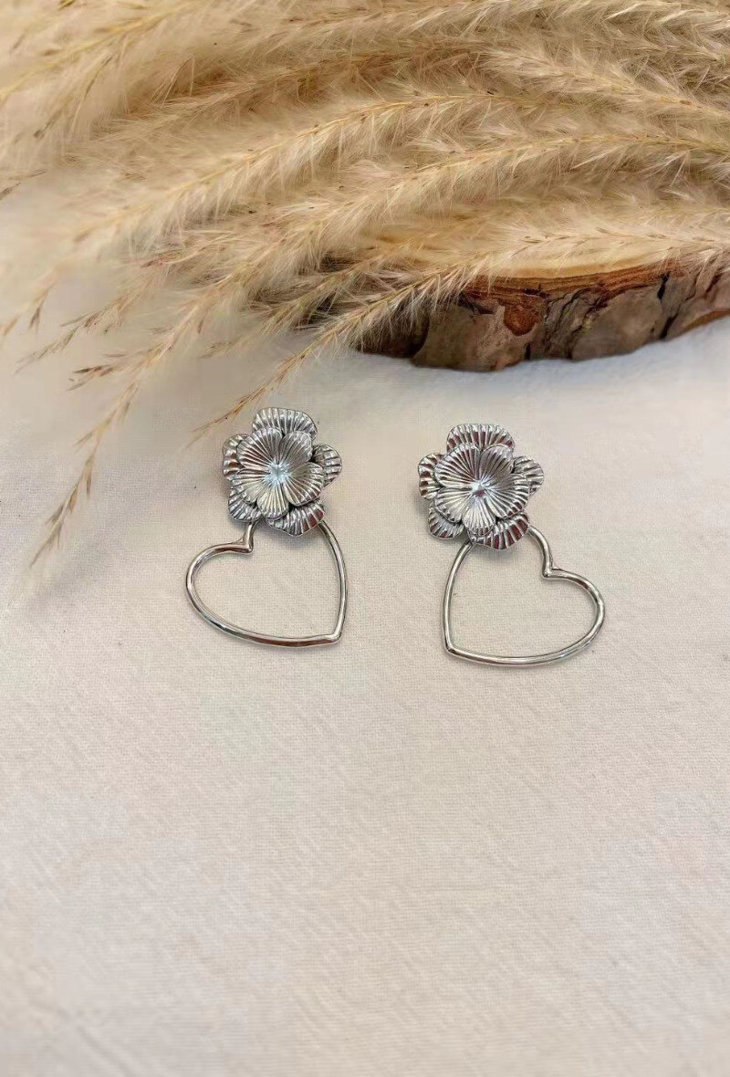 Wholesaler Lolilota - EARRIG FLOWER  AND HERT