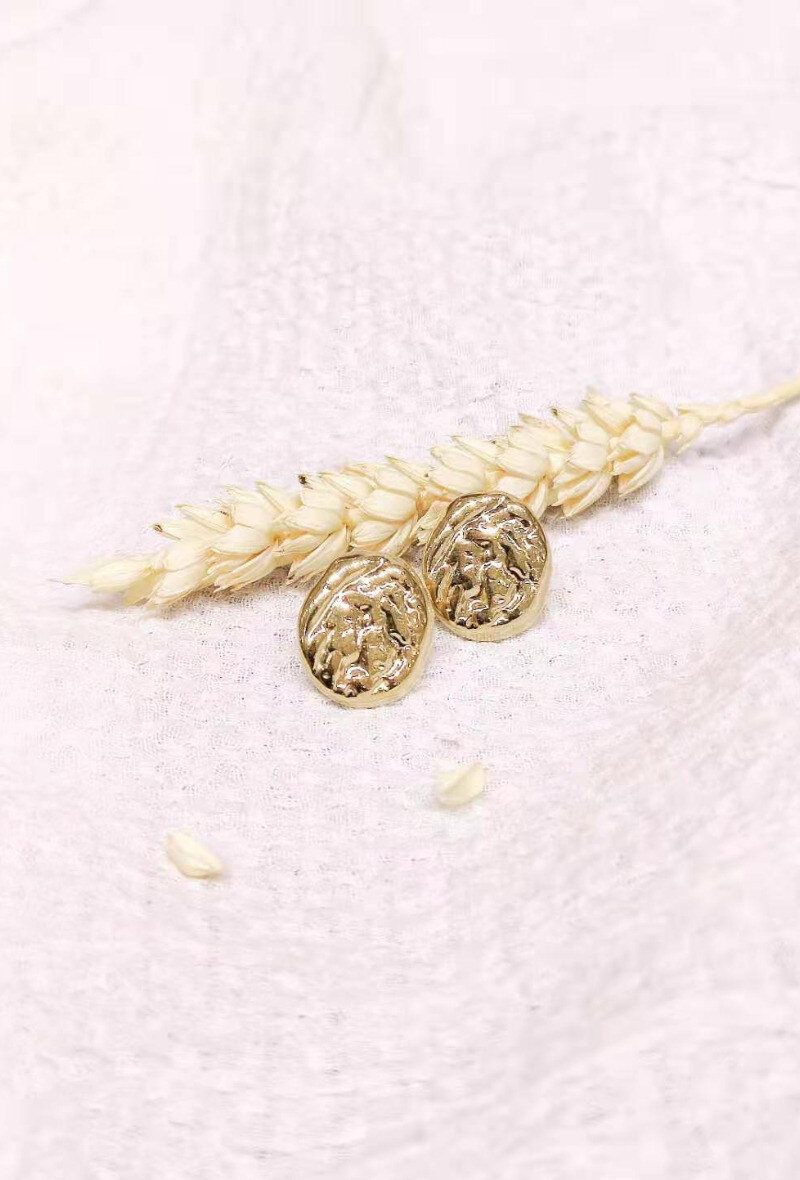 Wholesaler Lolilota - EARRING CIRCLE HAMMERED