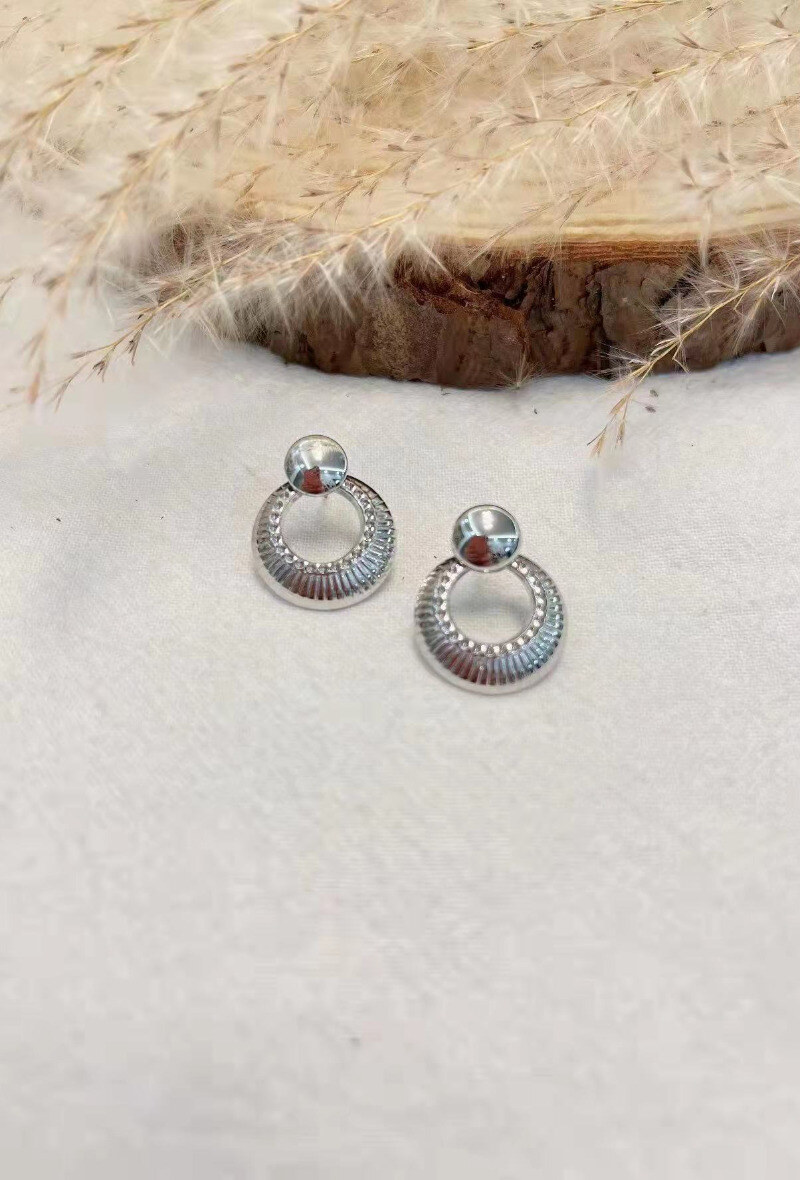 Wholesaler Lolilota - EARRING CIRCLE PENDANT