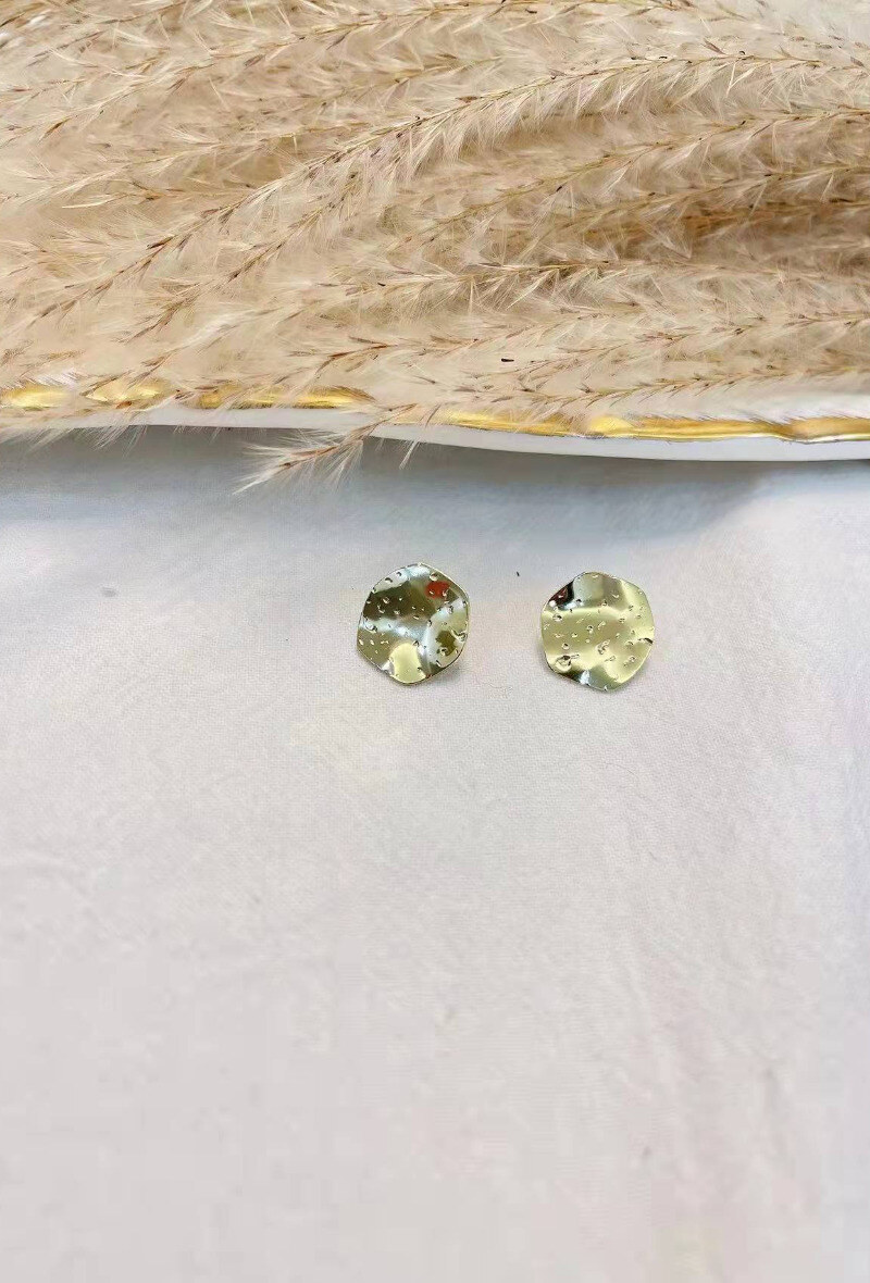 Wholesaler Lolilota - EARRING CIRCLE HAMMERED