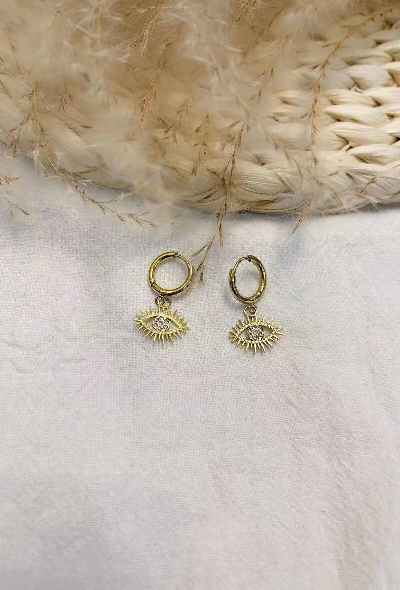 Wholesaler Lolilota - EARRING EYE STRASS