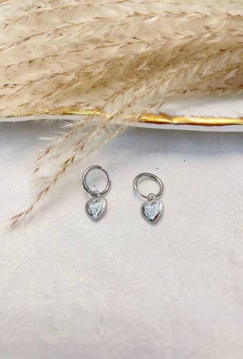 Wholesaler Lolilota - EARRING HEART EYE