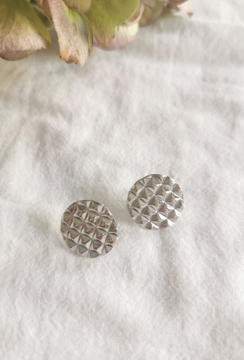 Wholesaler Lolilota - EARRING CIRCLE HAMMERED