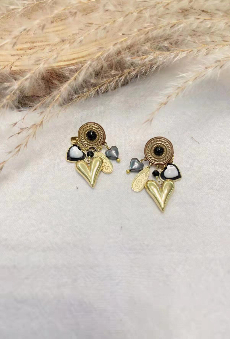 Wholesaler Lolilota - EARRING PENDANT HEART