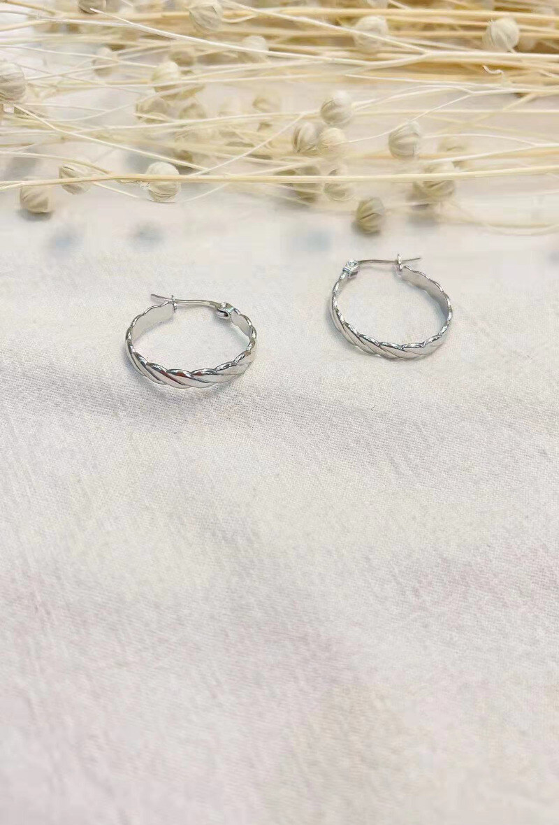 Wholesaler Lolilota - EARRING TWISTED HOOP