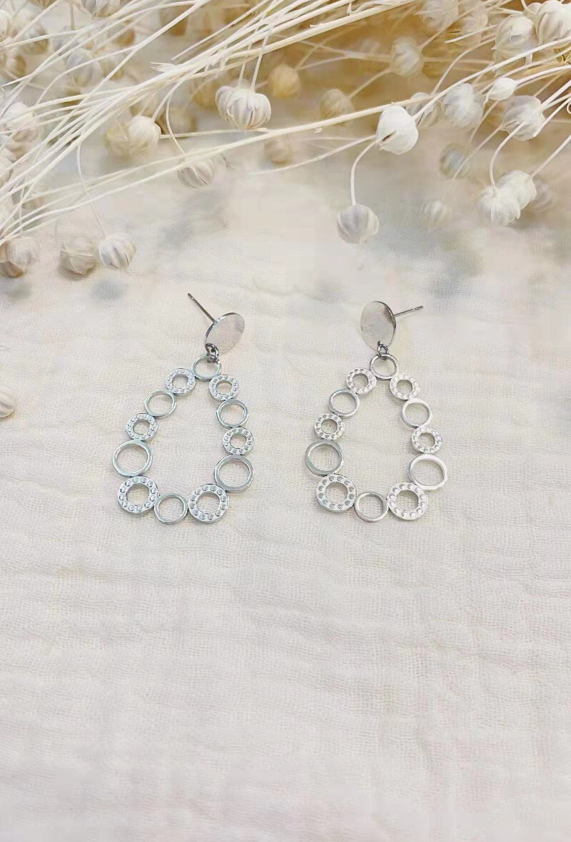 Wholesaler Lolilota - EARRING PENDANT CIRCLE