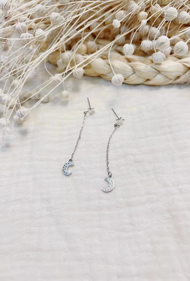 Wholesaler Lolilota - EARRING PENDANT SUN MOON