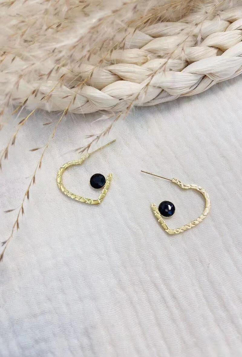 Wholesaler Lolilota - EARRING HEART STRASS
