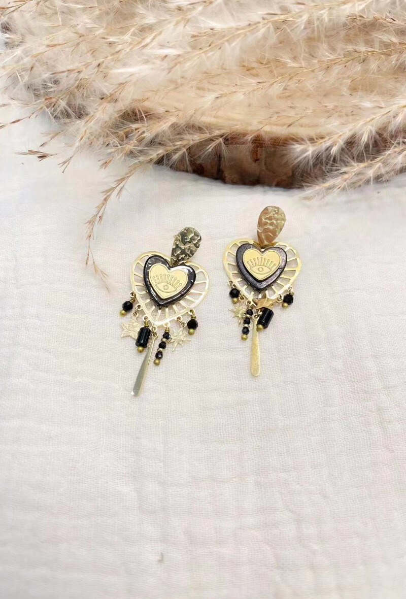 Wholesaler Lolilota - Earring heart eye