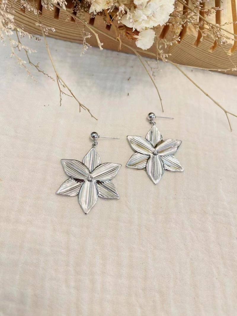 Mayorista Lolilota - Pendiente de flor de diamantes de imitación