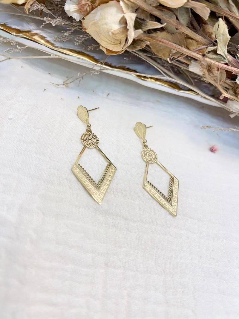 Mayorista Lolilota - Arete con diamantes calados