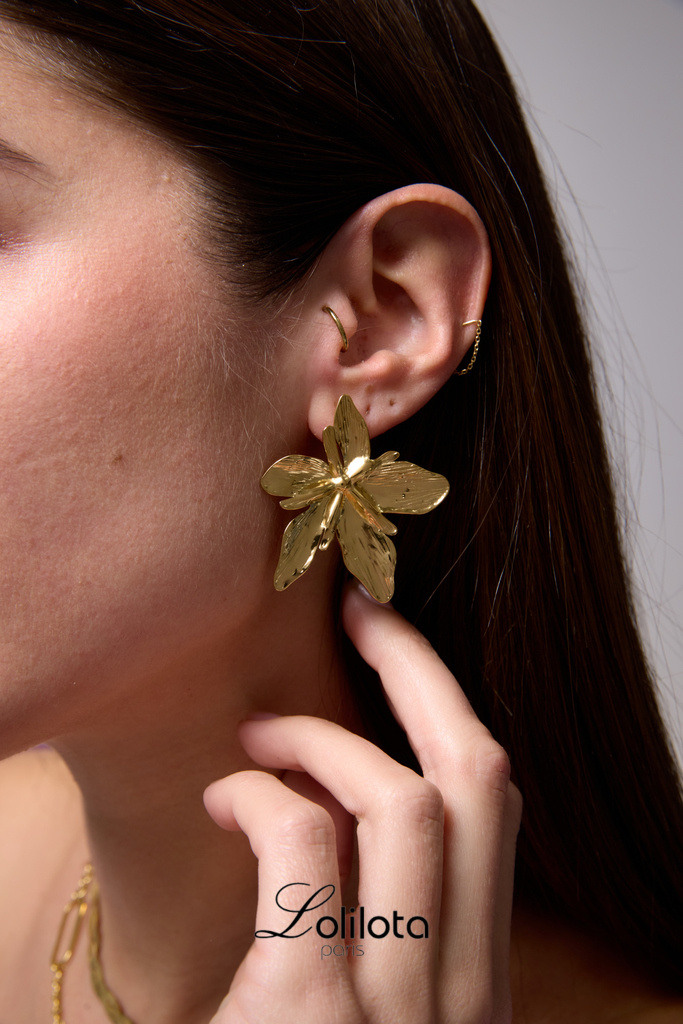 Wholesaler Lolilota - Stainless steel flower earring