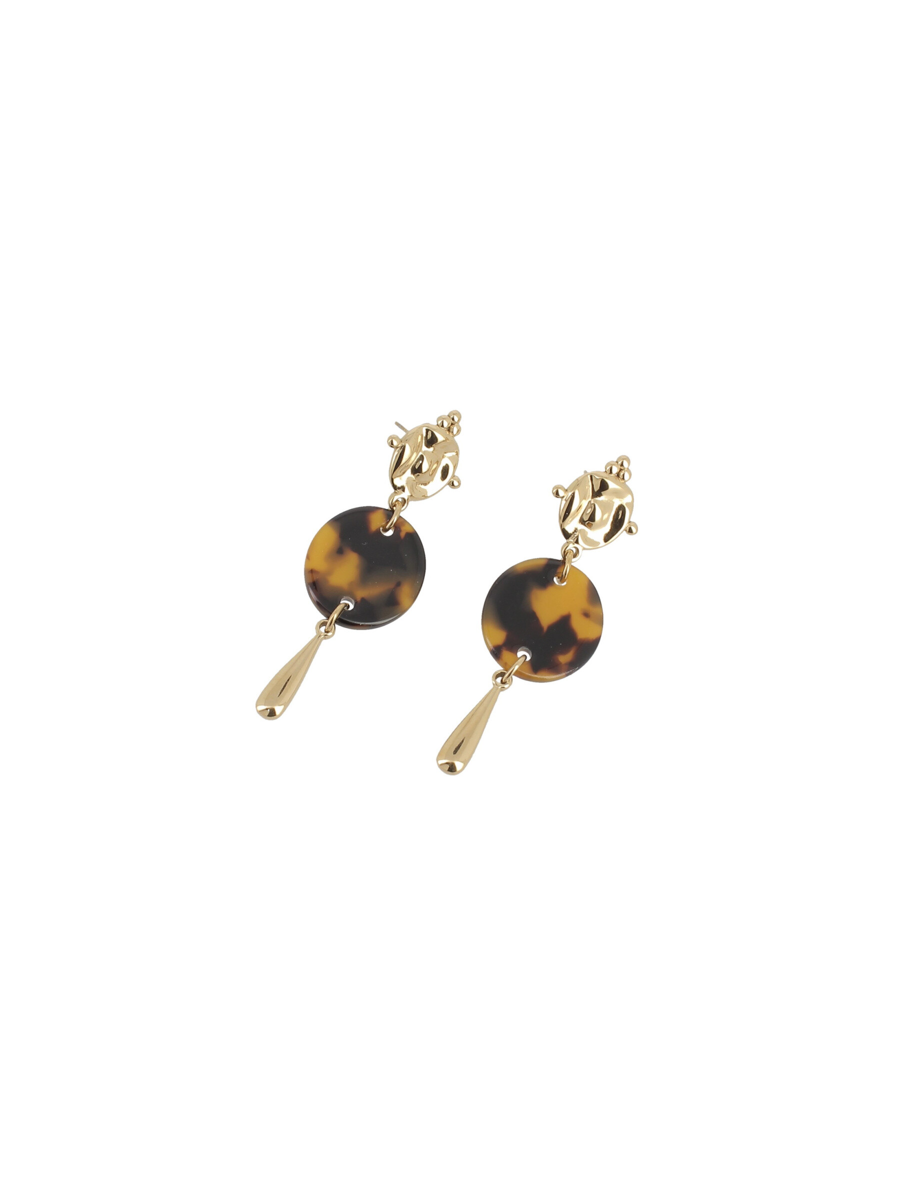 Wholesaler Lolilota - Earring pendant leopard gold