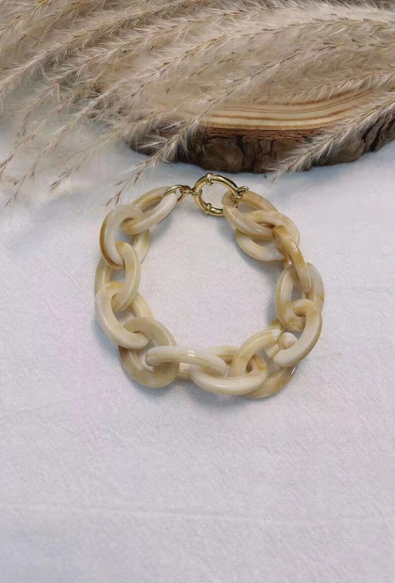 Grossiste Lolilota - BRACELET MAILLE RESINE