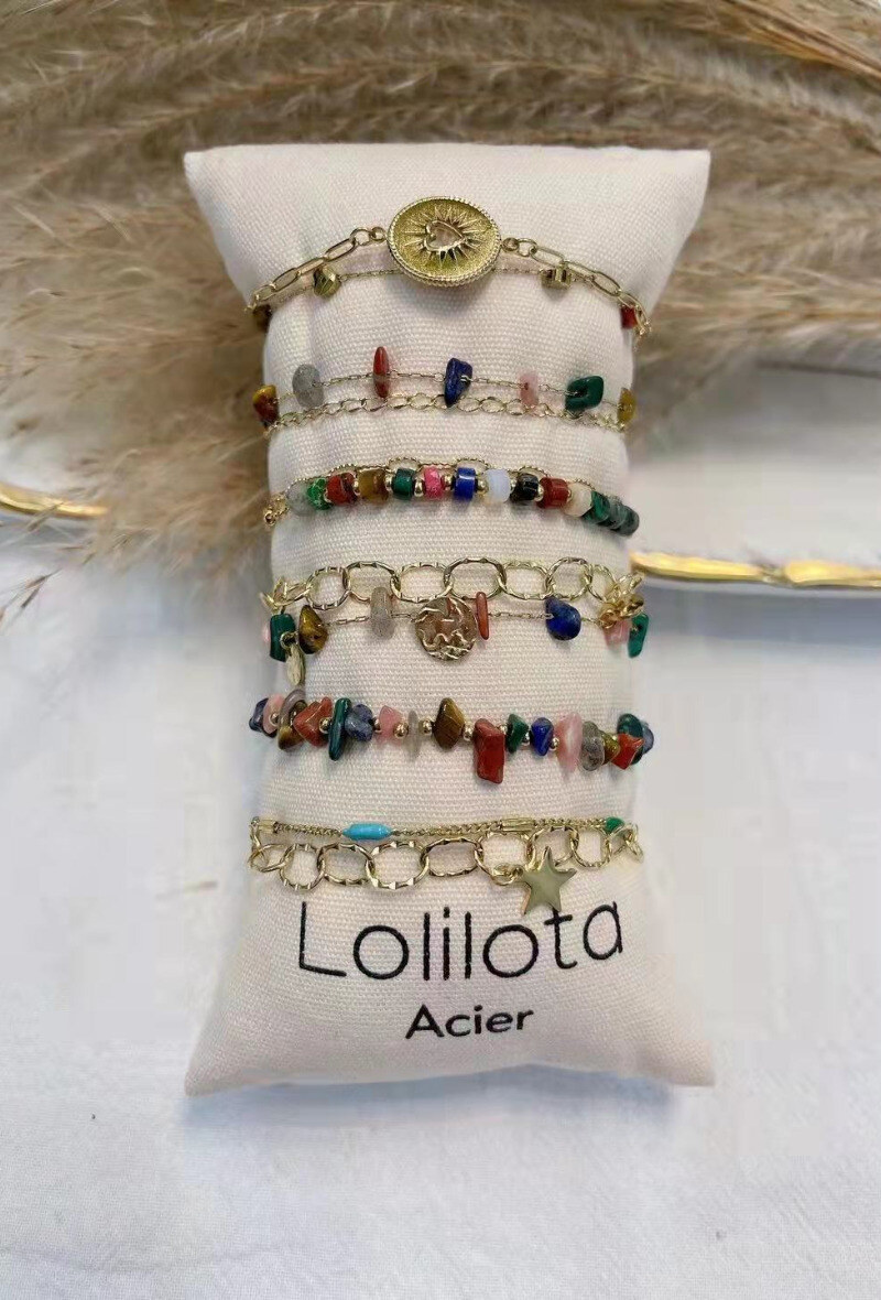 Wholesaler Lolilota - BRACELET COMBO 6  STONE